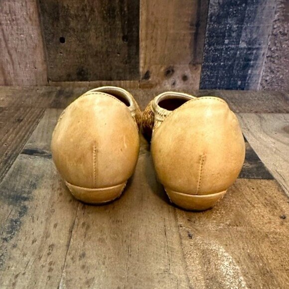 Trotters Womens Tan Woven Leather Ballet Flats Size 7M - Picture 6 of 6